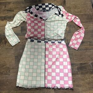Checkered Outfit Set